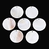 Natural Freshwater Shell Pendants SHEL-T020-47C-1