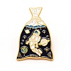 Bag with Astronaut Cartoon Enamel Pin JEWB-TAC0002-32-1