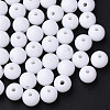 Opaque Acrylic Beads X-MACR-S370-C8mm-01-1