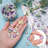 Glitter Glass Cabochons GLAA-FH0001-02C-7