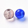 Baking Paint Crackle Glass Beads DGLA-X0006-6mm-04-3