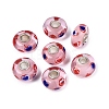 Handmade Lampwork & Brass Core European Beads LS-LAMP-N044-05S-01-1