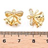 Christmas Theme Brass Pave Clear Cubic Zirconia Pendants KK-T073-03G-3