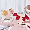 2 Bags 2 Styles Cute Girl Shaped Wood Hair Clip Holders ODIS-GA0001-74-4