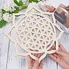 Wood Carved Onlay Applique Craft WOOD-WH0100-54B-3