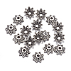 Flower Tibetan Silver Bead Caps X-A475-4