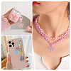 30Pcs Spray Paint Alloy Pendants FIND-TA0006-82-8