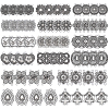 64Pcs 16 Styles Tibetan Style Alloy Multi-Strand Links FIND-PH0061-95-1