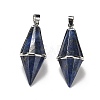 Natural Lapis Lazuli Pointed Pendants G-F763-04P-07-1