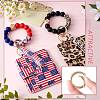 Leather Wristlet Keychain Bracelet Wallet for Women JX633A-4