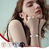   60Pcs 4 Colors Custom Resin Imitation Pearl Beads RESI-PH0001-92-6