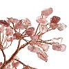 Natural Strawberry Quartz Chips & Agate Pedestal Display Decorations DJEW-A001-04B-3