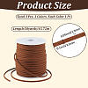 3 Rolls 3 Colors Flat Faux Suede Cord OCOR-CL0001-07-2
