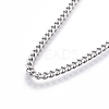 Adjustable 201 Stainless Steel Slider Necklaces NJEW-L156-001P-2