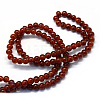 Baking Paint Imitation Jade Glass Round Bead Strands DGLA-Q021-6mm-11-3