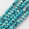 Natural Ocean White Jade Bead Strands G-G916-6mm-04-1