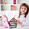 Detachable Lovely House Acrylic Earring Display Stands EDIS-WH0029-48A-6