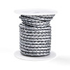 Braided Cowhide Leather Cord NWIR-N005-01L-4mm-1