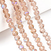 Electroplate Glass Beads Strands EGLA-A034-T10mm-L22-4