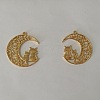 Alloy Open Back Bezel Pendant Settings FIND-WH0110-057-1