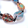 Printed Cowrie Shell Bead Bracelets BJEW-JB04276-2