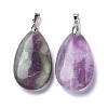 Natural Fluorite Pendants G-D084-01P-B02-2