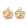 Christmas Brass Micro Pave Clear Cubic Zirconia Pendants KK-A280-03E-G-1