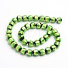 Handmade Silver Foil Glass Round Beads FOIL-I003-02C-2