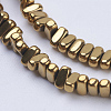 Electroplate Non-magnetic Synthetic Hematite Beads Strands G-J382-2x4x2mm-A01-2