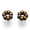 Tibetan Style Alloy Daisy Spacer Beads X-TIBEB-S039-047AB-NR-1