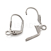 304 Stainless Steel Leverback Earring Findings STAS-P360-02A-P-3