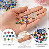 Yilisi 200Pcs 10 Colors Round Millefiori Glass Beads LK-YS0001-01-5