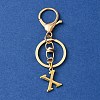 304 Stainless Steel Initial Letter Charm Keychains KEYC-YW00005-24-1