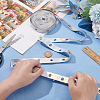 9 Yards Imitation Leather Ribbon with Platinum Plated Alloy Eyelets OCOR-AR0001-64B-3