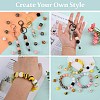 89Pcs Colorful Pattern Printed Silicone Beads Sets SIL-SZ0002-54B-7