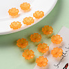 Transparent Frosted Acrylic Bead Caps MACR-S371-04A-725-6