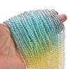 Transparent Painted Glass Beads Strands DGLA-A034-T1mm-A15-2