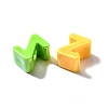 UV Plating Opaque Acrylic European Beads SACR-Z007-01Z-2