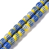 Handmade Lampwork Chevron Beads Strands LAMP-K041-01A-04-1