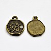 Antique Bronze Plated Alloy Rhinestone Charms ALRI-J152-B-NF-1