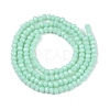 Opaque Solid Color Imitation Jade Glass Beads Strands EGLA-A044-P1mm-D14-3