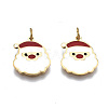 316 Surgical Stainless Steel Enamel Charms X-STAS-S116-386G-1