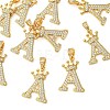 SHEGRACE Brass Micro Pave Clear Cubic Zirconia Pendants XGRQ5F521-809G-1