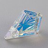Embossed Glass Rhinestone Pendants GLAA-J101-01A-001AB-4
