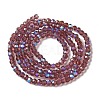 Electroplate Transparent Glass Beads Strands EGLA-A035-T3mm-L13-2
