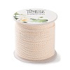 20M Polyester Braided Cord for Jewelry Making OCOR-G015-04A-25-2