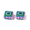 Baking Paint Glass Enamel Beads LAMP-S079-14E-2