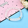 Natural Quartz Crystal Beads Stretch Bracelets BJEW-T022-04P-1