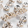 Iron Rhinestone Spacer Beads X-RB-A009-8MM-S-1