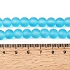 Baking Paint Transparent Glass Bead Strands GLAA-S031-8mm-37-4